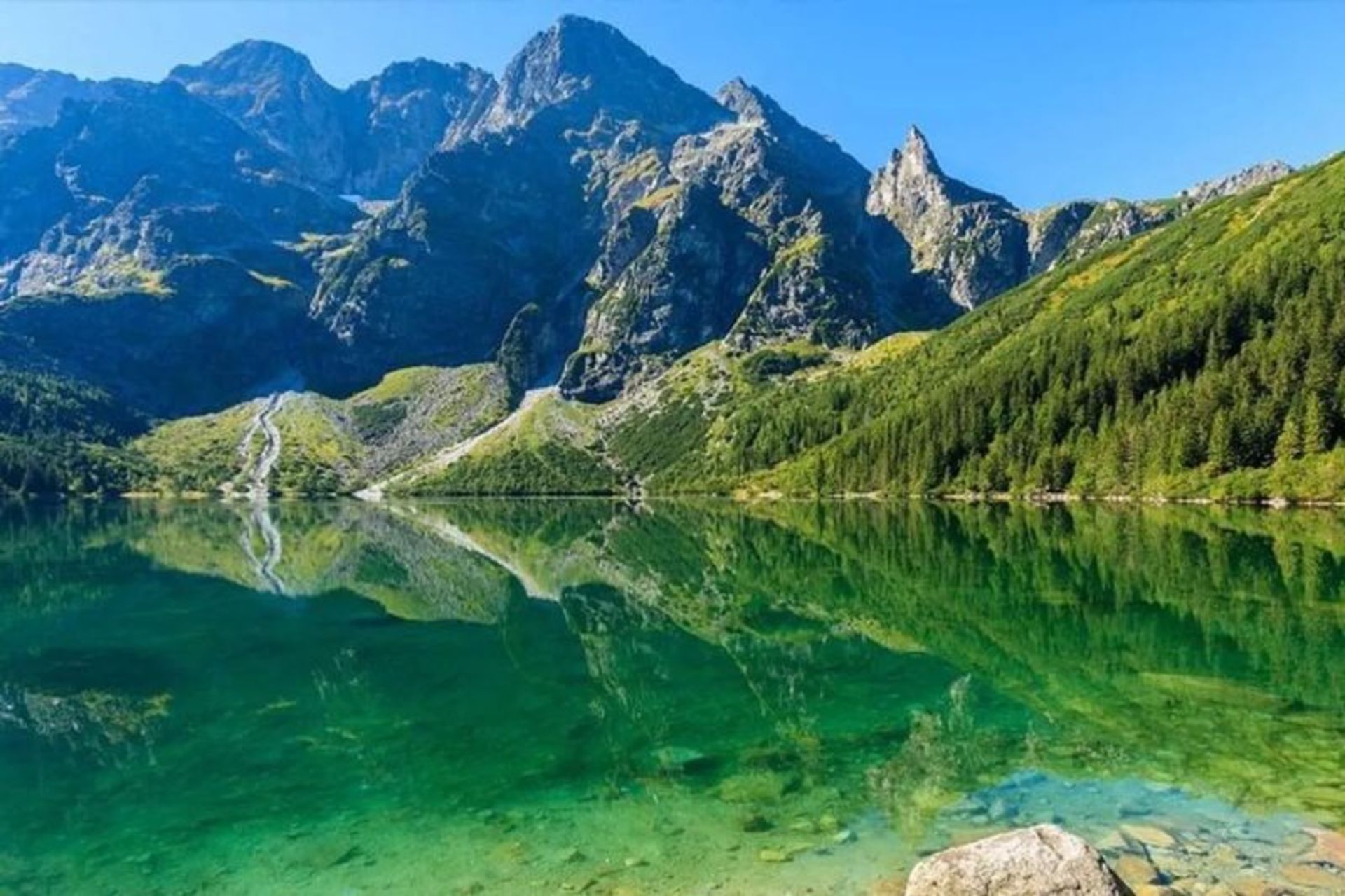 Tatra Mouains and the lush nature of the surrounding