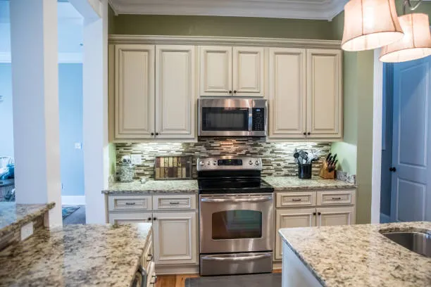 Beige cabinets