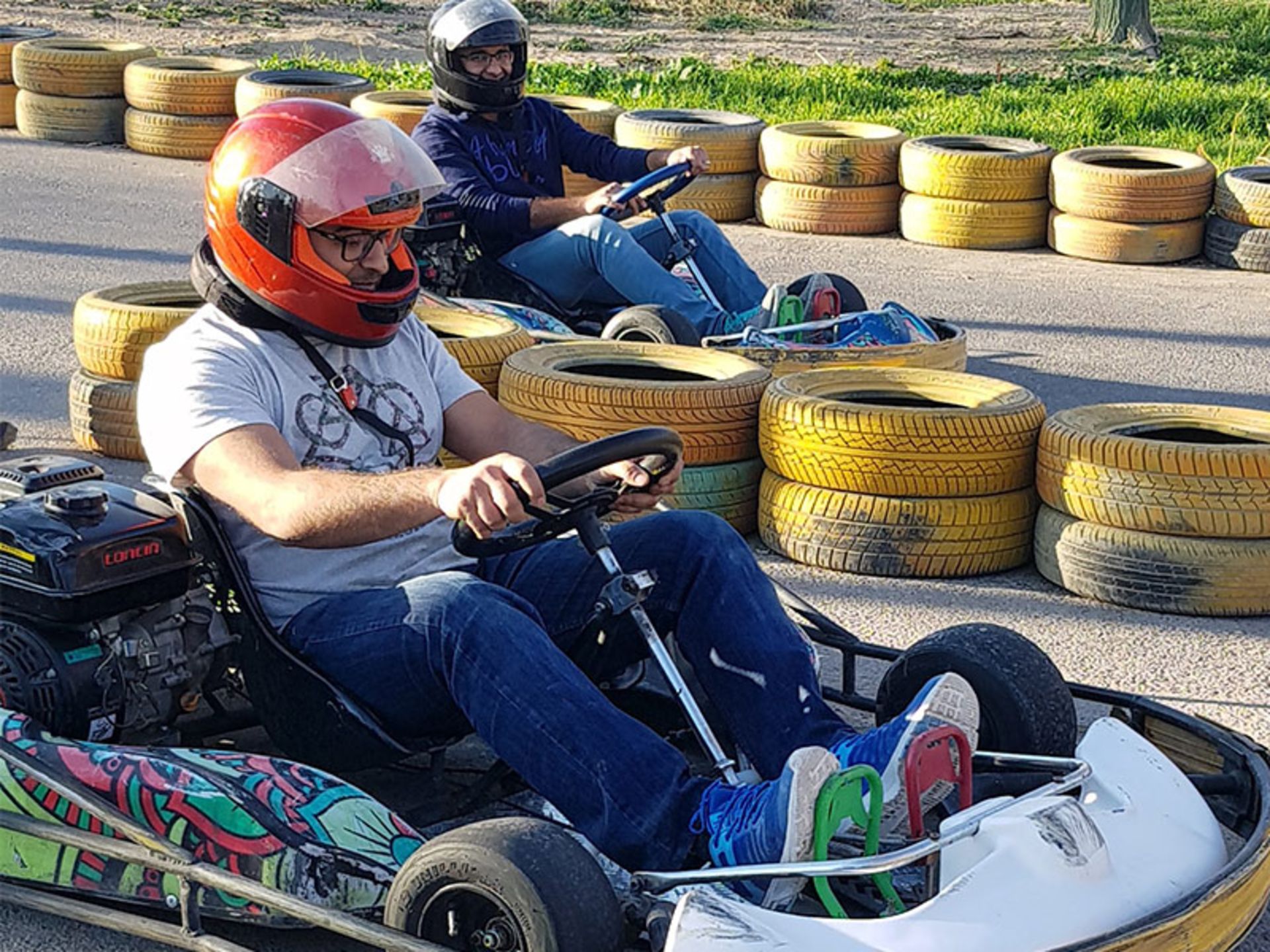Men's carting in Isfahan young garden