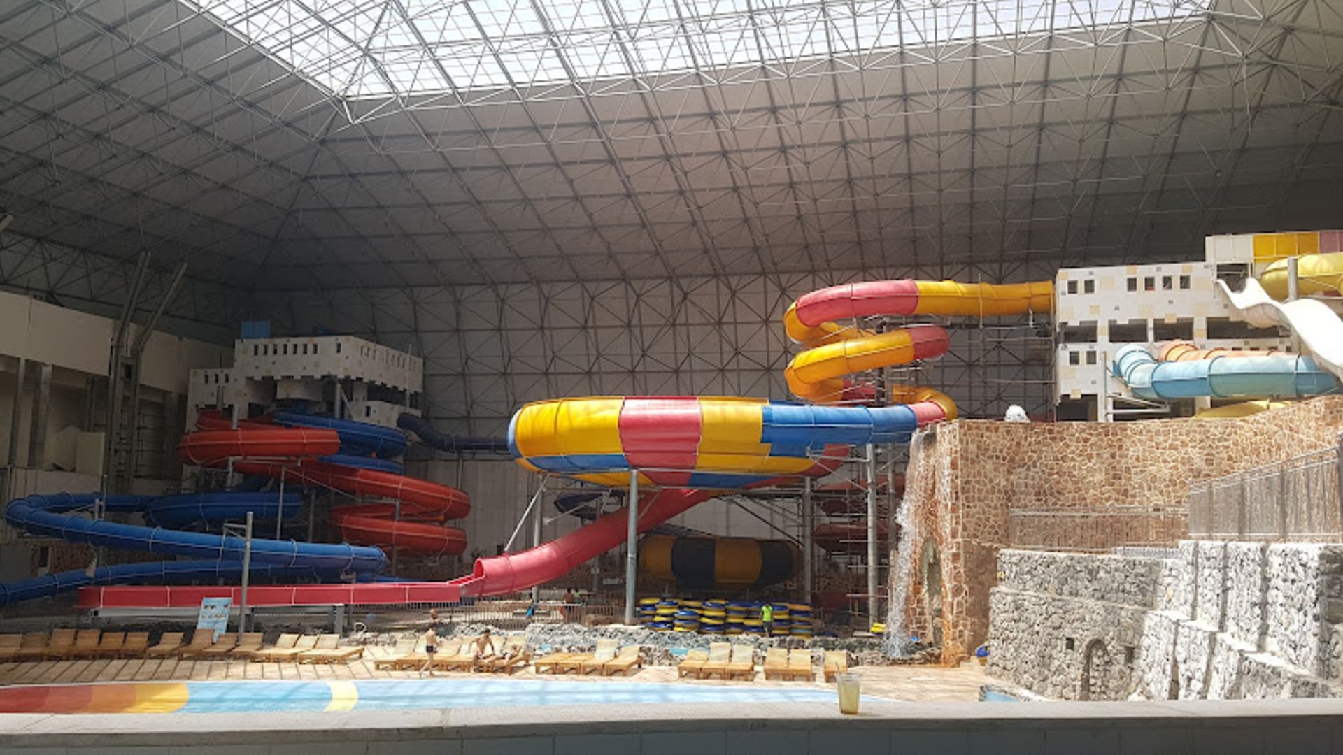 Differe slides in Absar Water Park