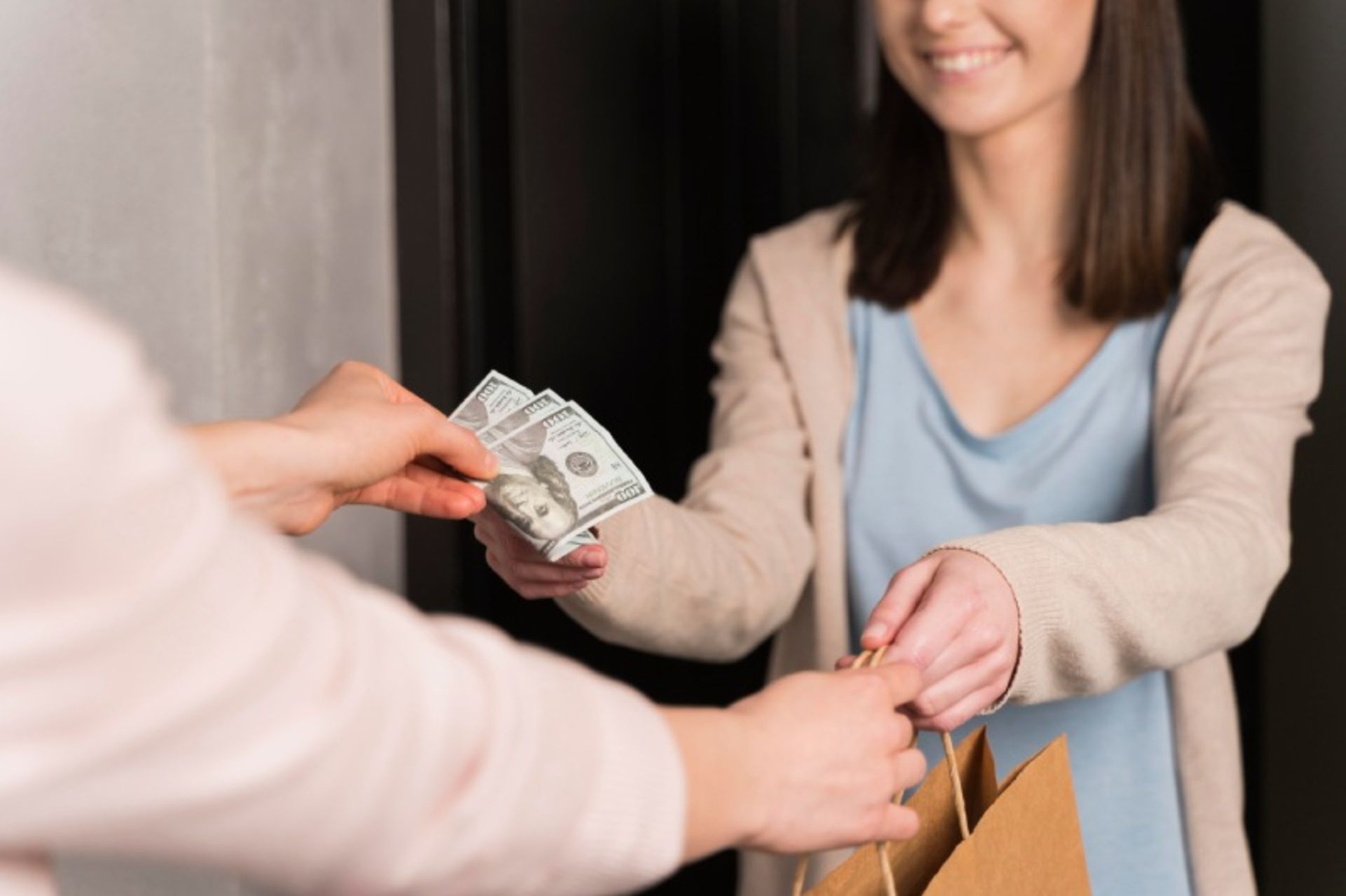 Buying goods with dollars