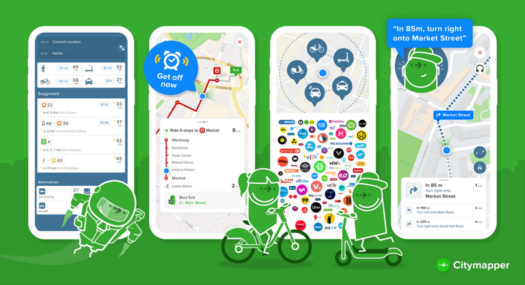 Metro / CityMapper app
