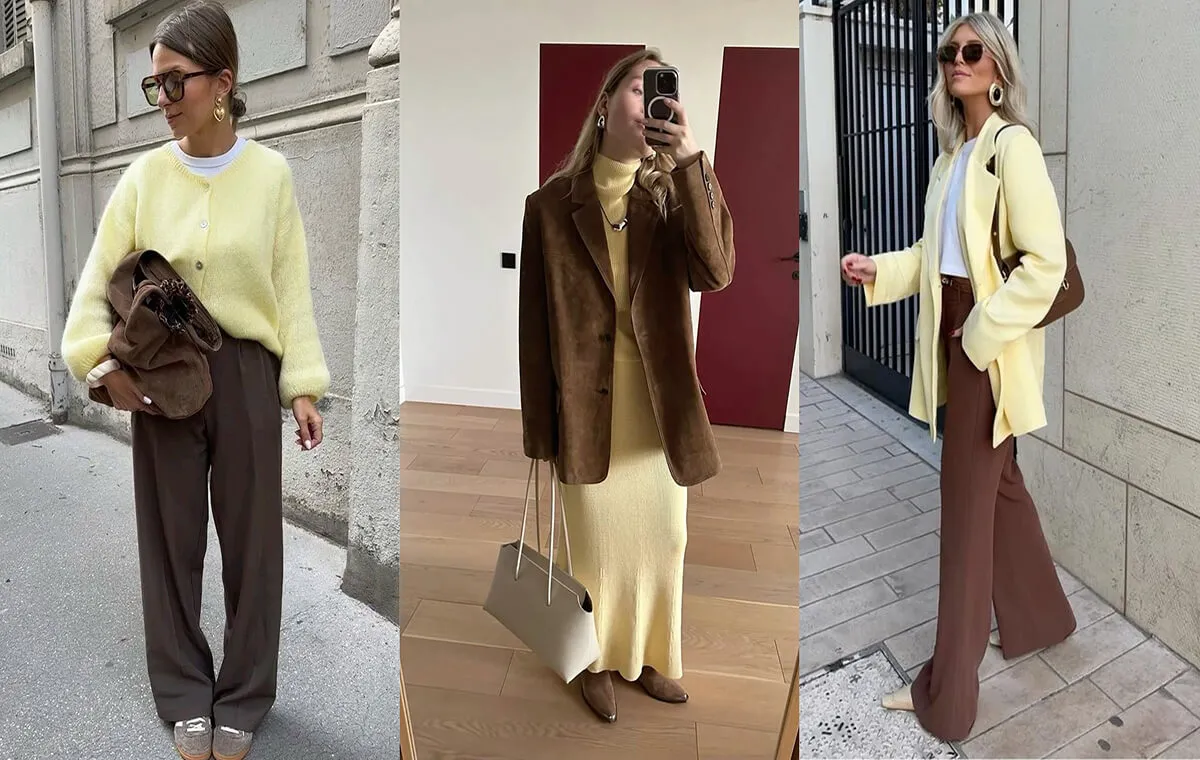 The combination of Korean and brown yellow