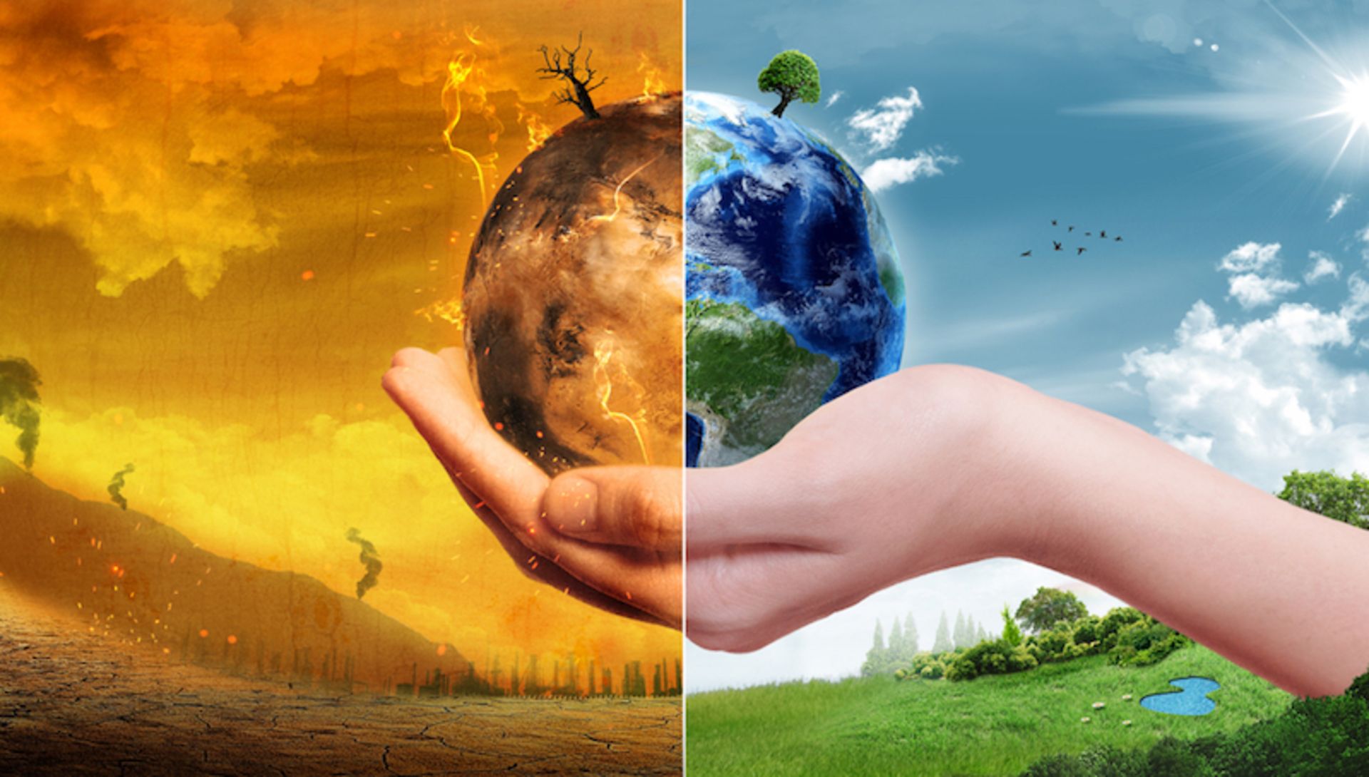 Drying of land due to climate change