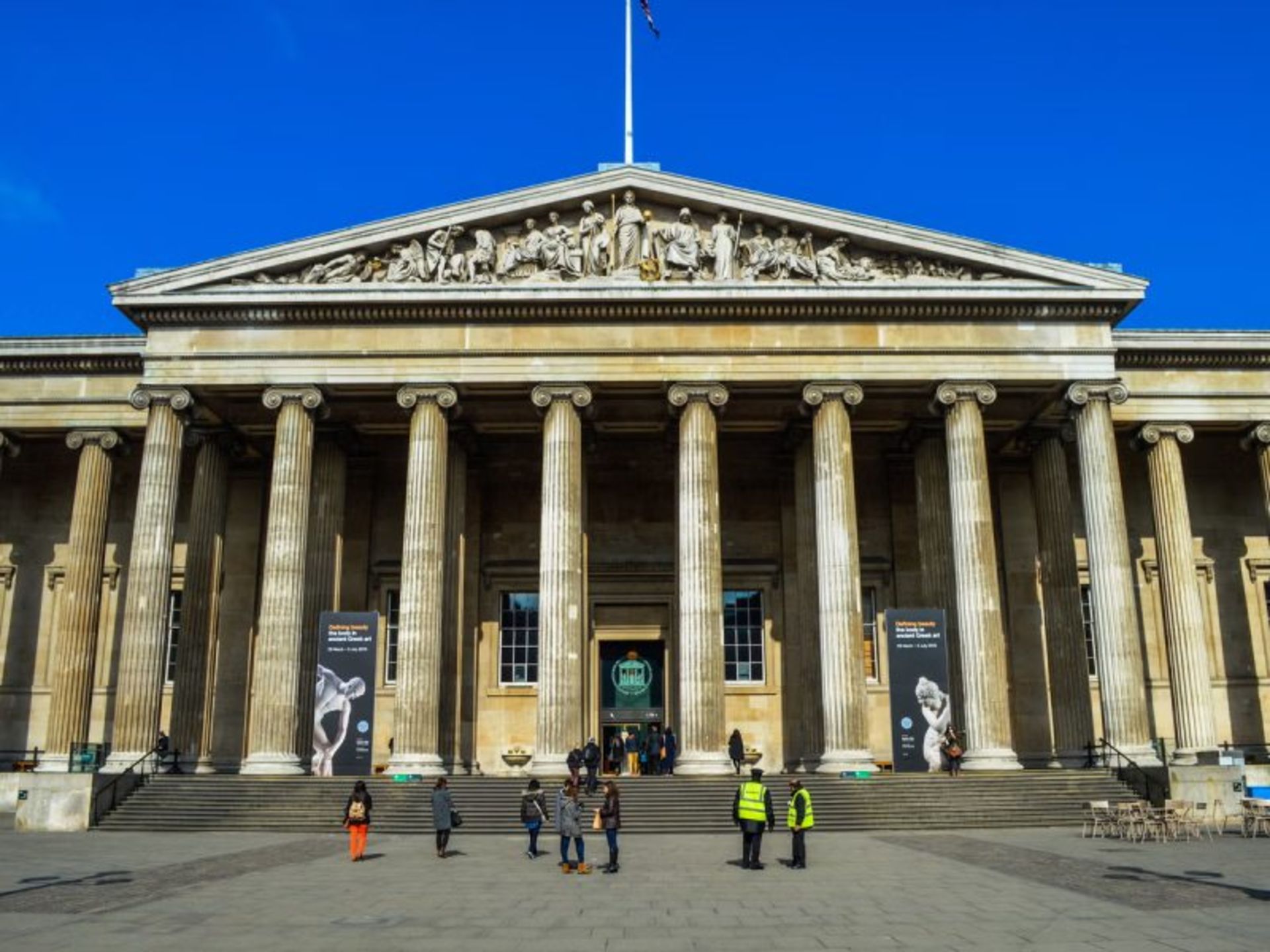 The column erance of the British Museum building 