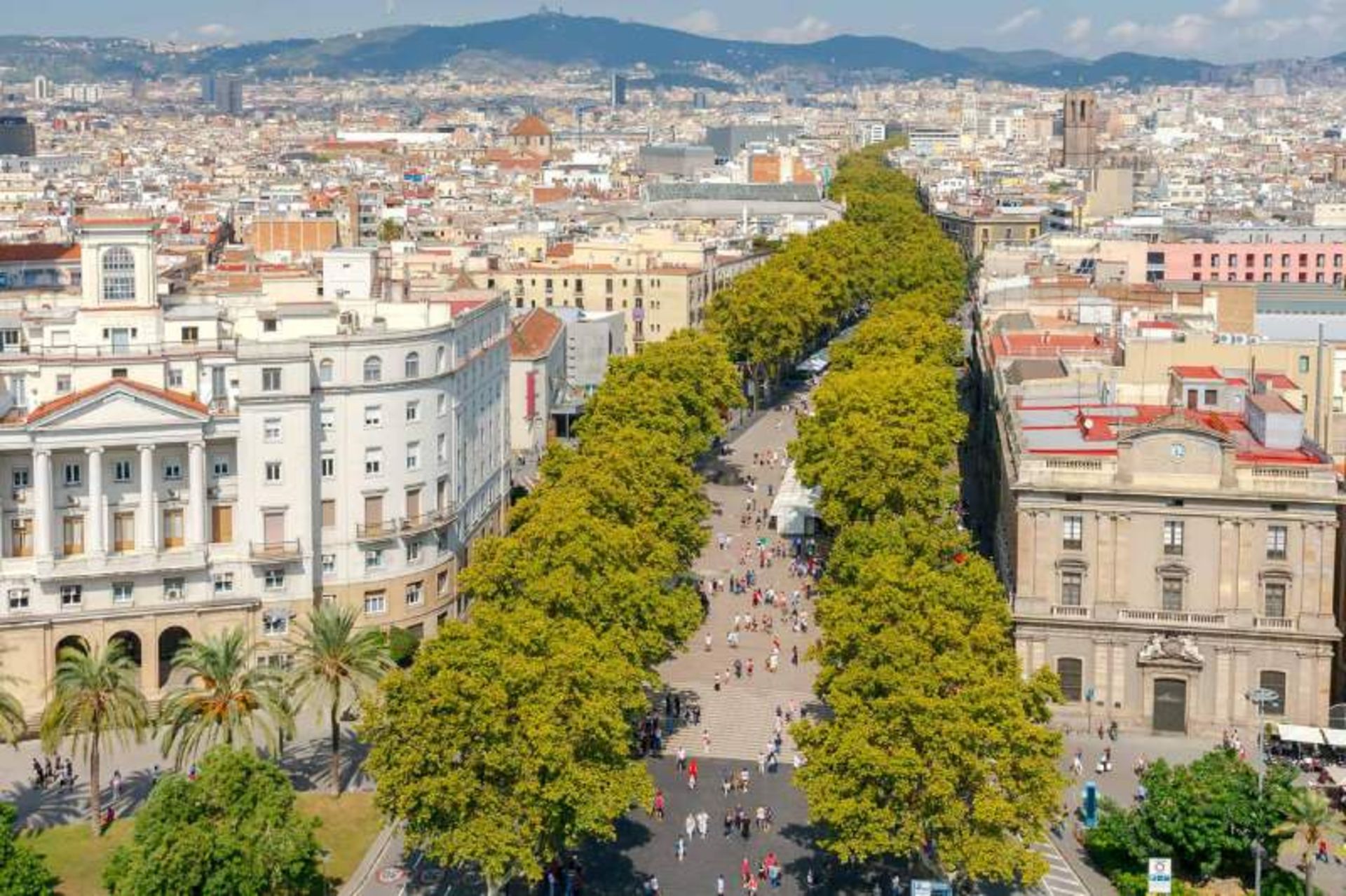 People walking on Larambla Barcelona Street