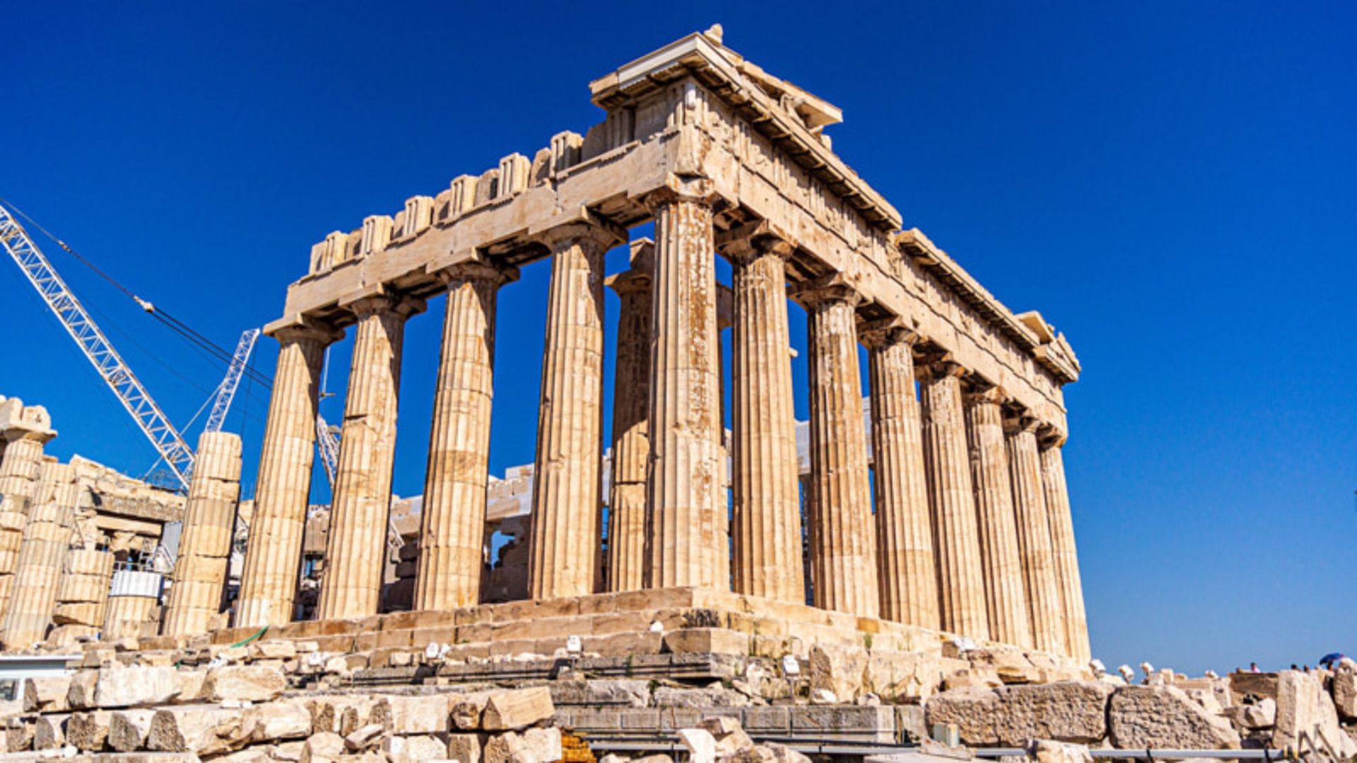 Acropolis Athens Under the Blue Sky