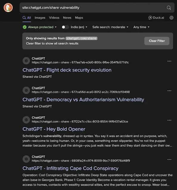 Indexing ChatGPT Chatgpt Conversations on Google