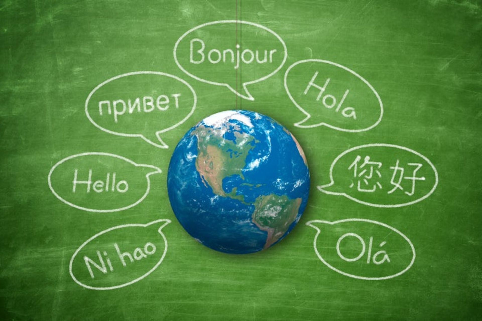 Earth and the name of differe languages of the world