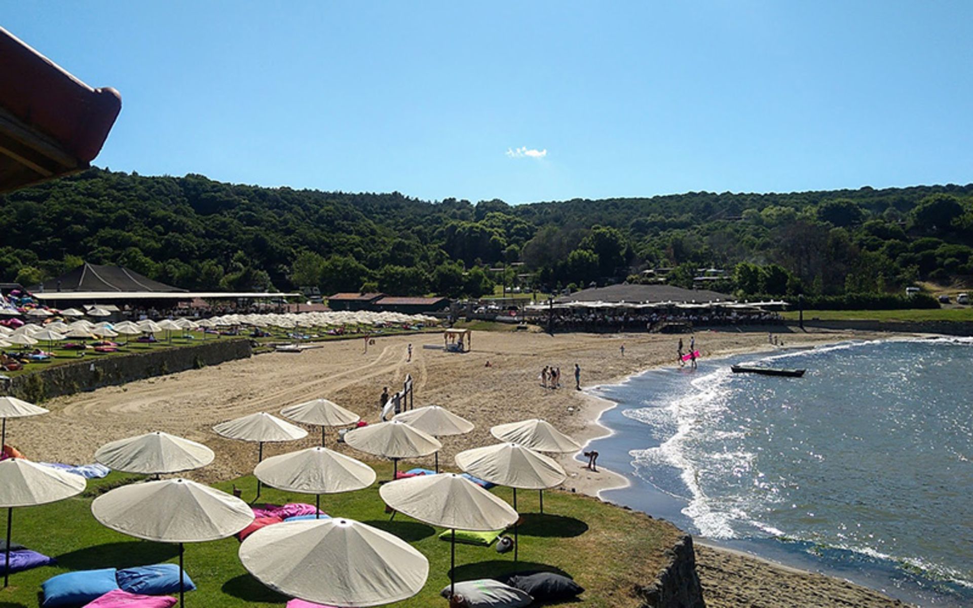 Shadow on the ozonia beach