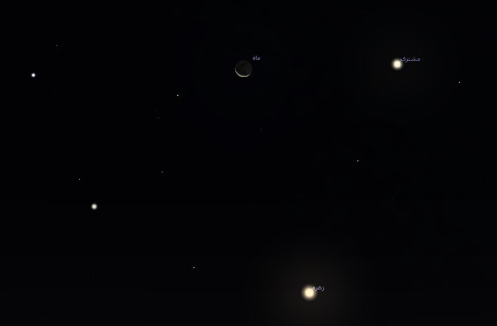 Planets in the morning sky August 6; Venus, the customer and the moon in a frame