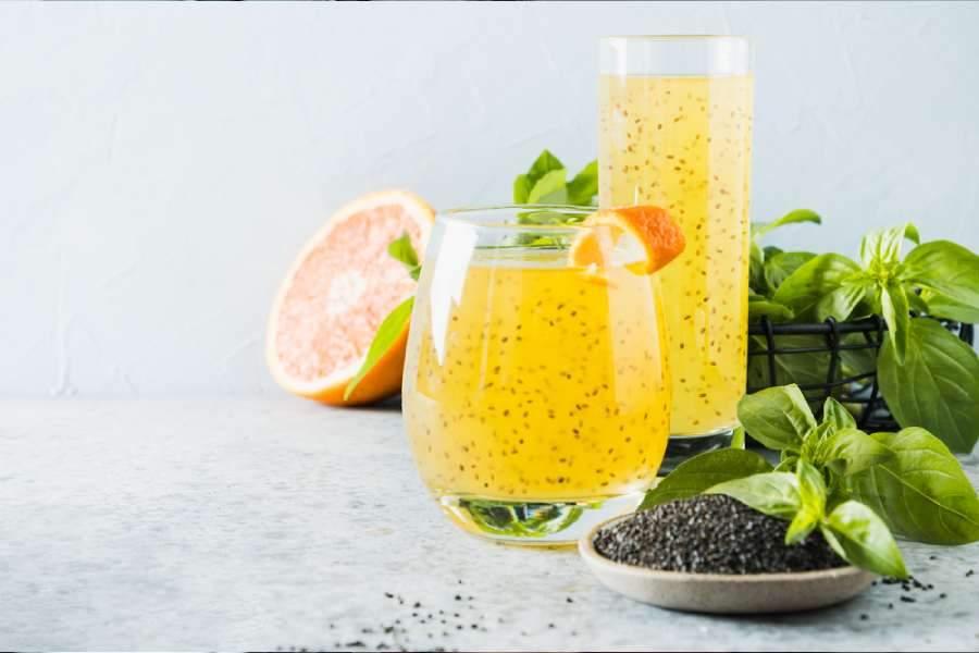 Chia seed syrup