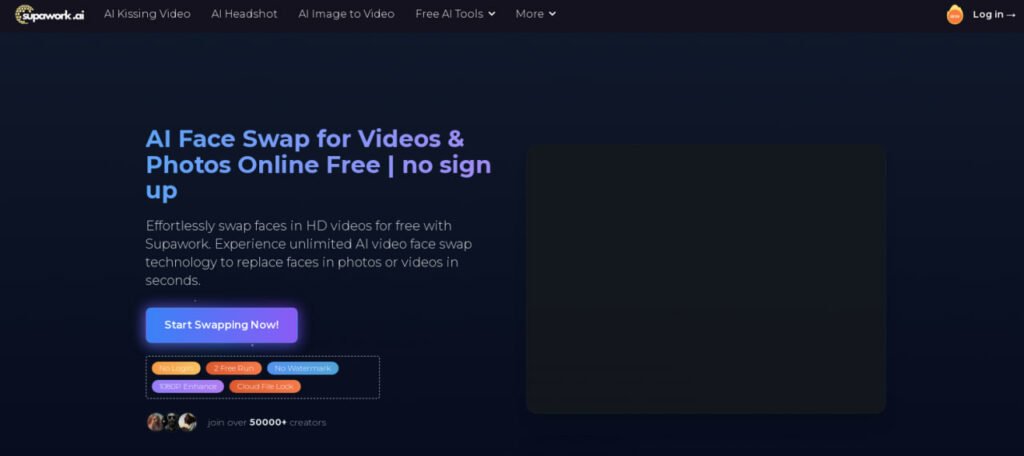 Online Face Change Tool in Video