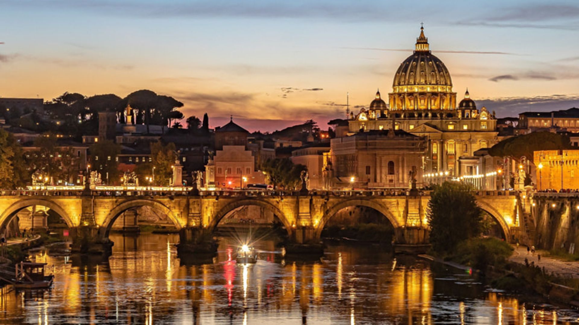 Paul St. Angelo's nightclub and St. Peter Cathedral in Rome, Italy