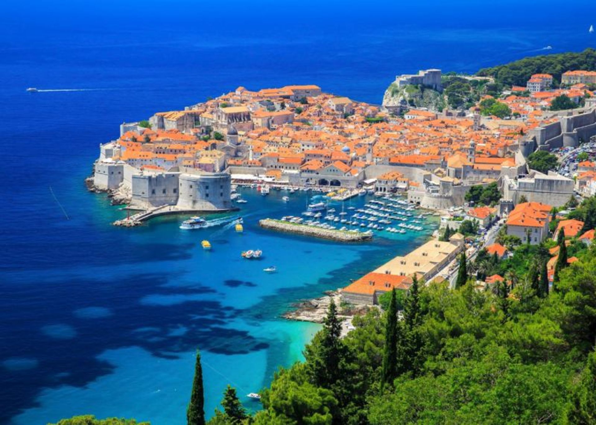 Homes with Orange Given on the Sea in Croatia