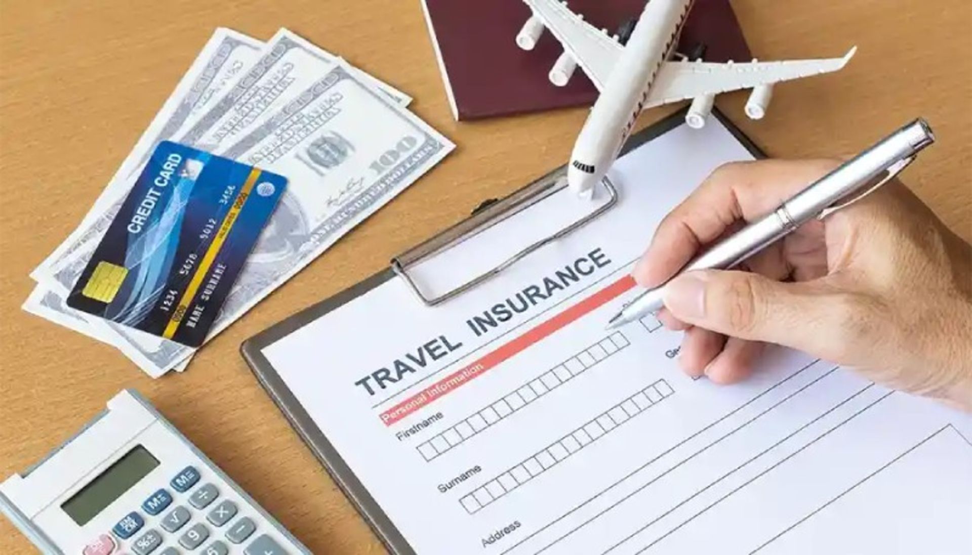 Fill in travel insurance form