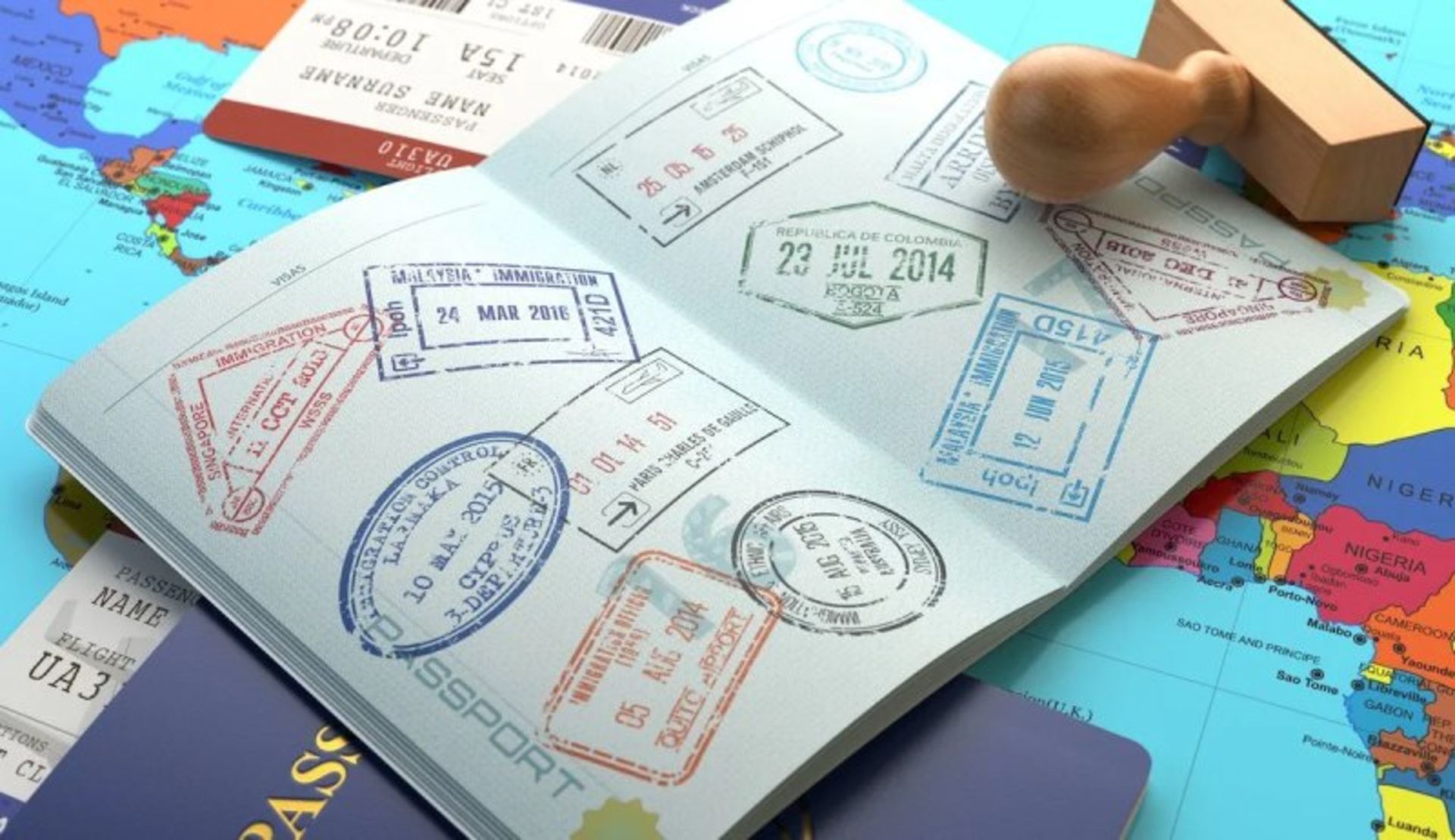 Passport pages seals