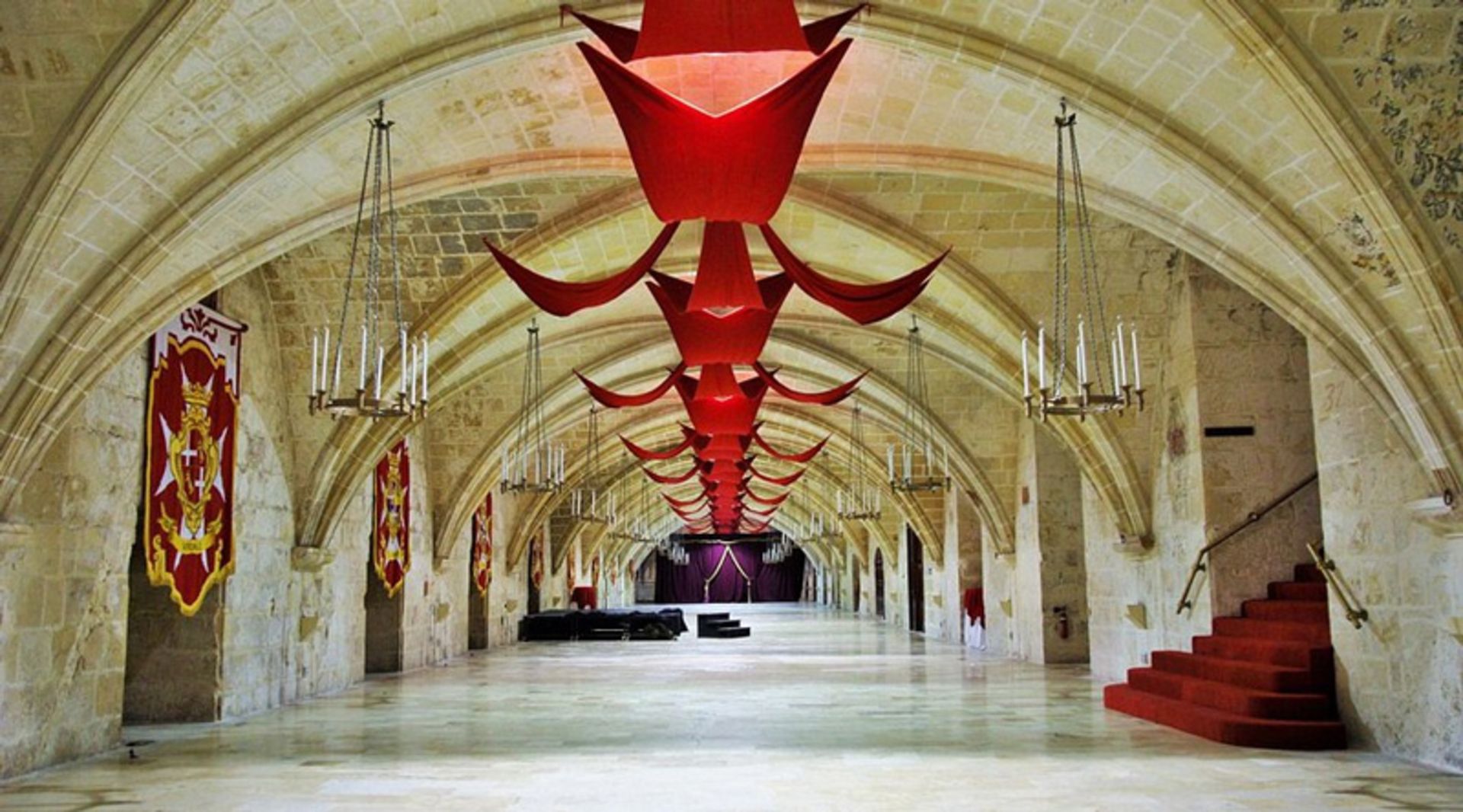 Iernal view of the Malta Knights headquarters