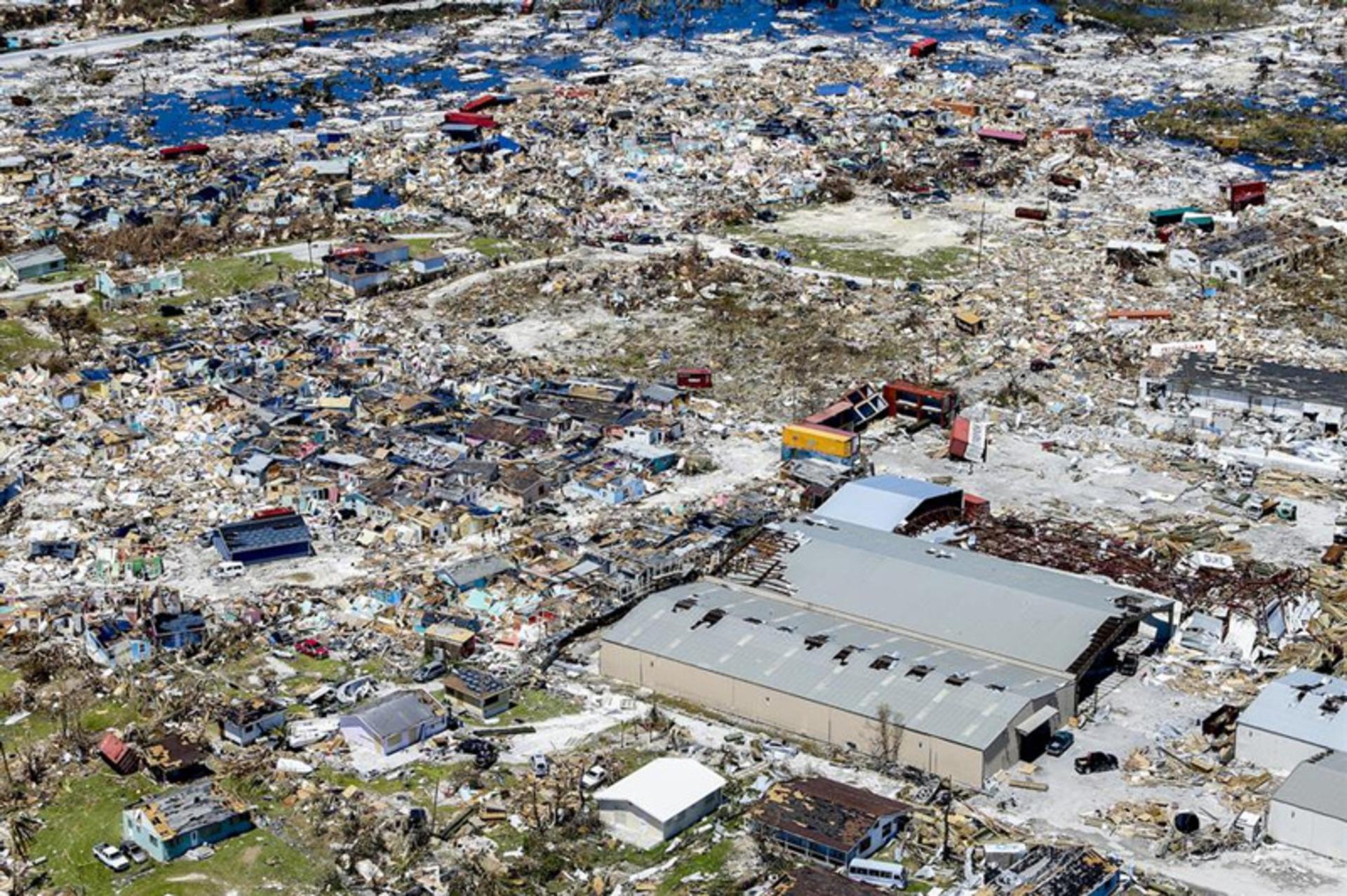 Bahama's destroyed beaches with Dorian Storm