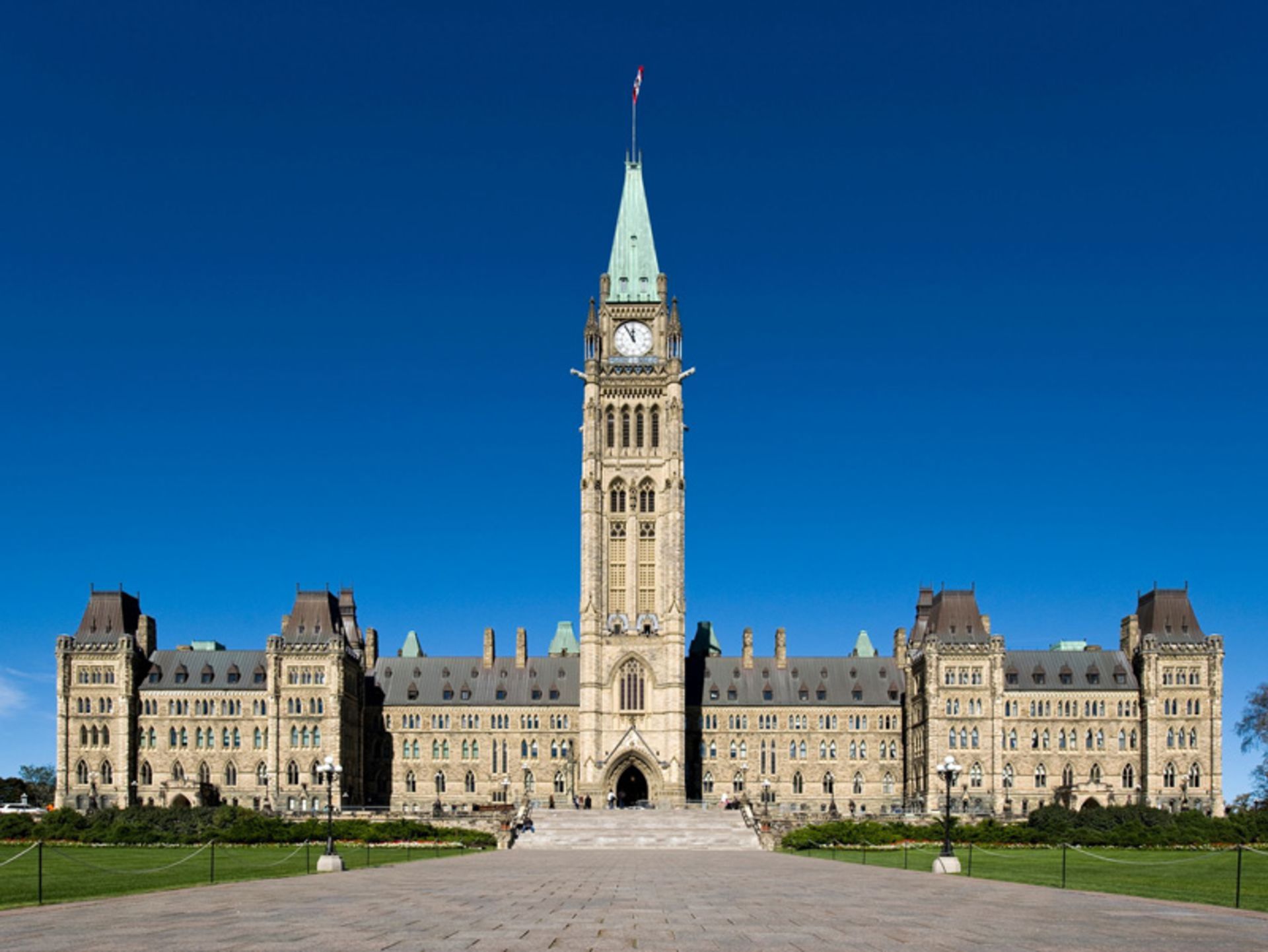 Canadian Parliame with Clock Tower in Ottawa