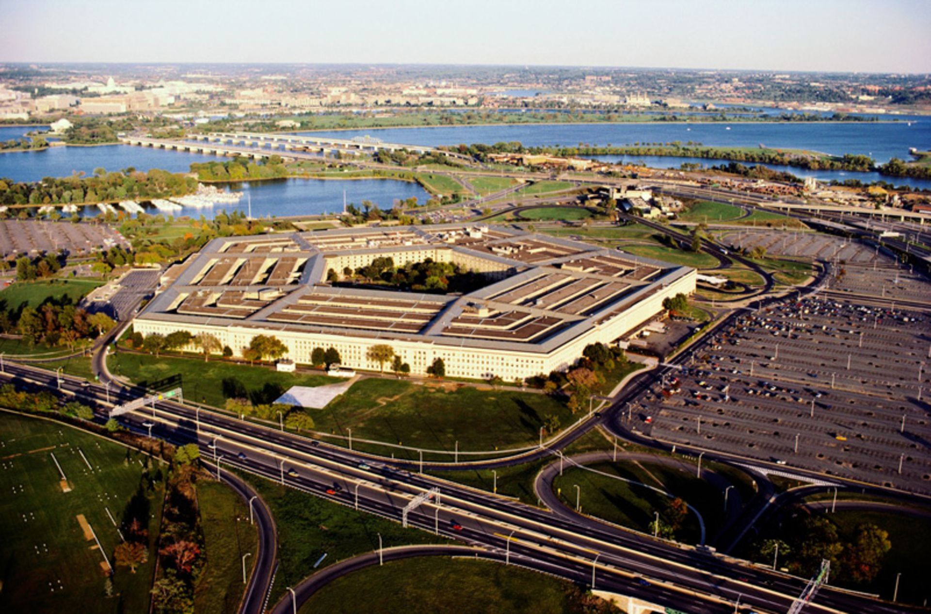 Aerial Photo of Peagon Building in America