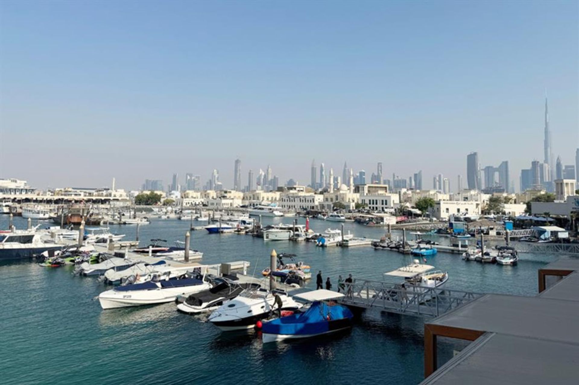 Yachts in the Jumeirah fishing dock
