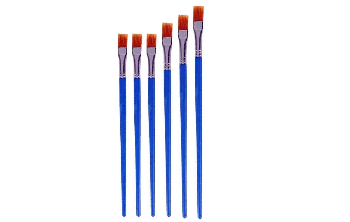 Flat brush code 616-2 set 6 pcs