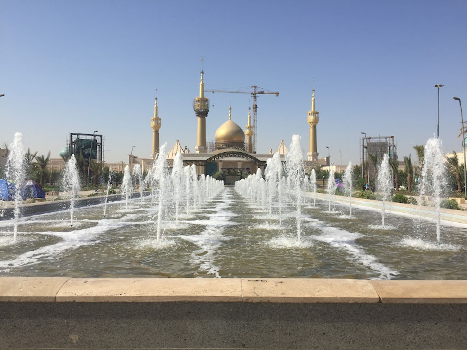 Imam Khomeini's shrine and fouains