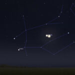 Planets in the morning sky August 6; Venus, the customer and the moon in a frame