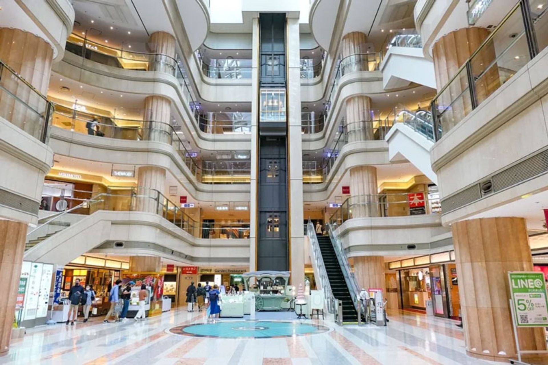 Interior space of Tokyo International Airport