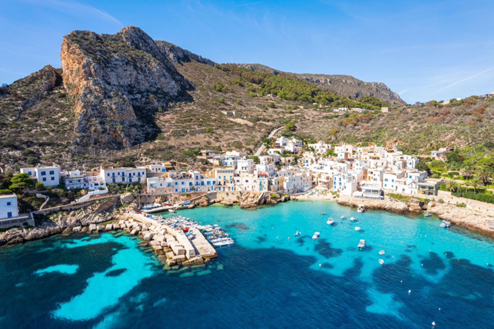 Port of Levonzo Island in Italy