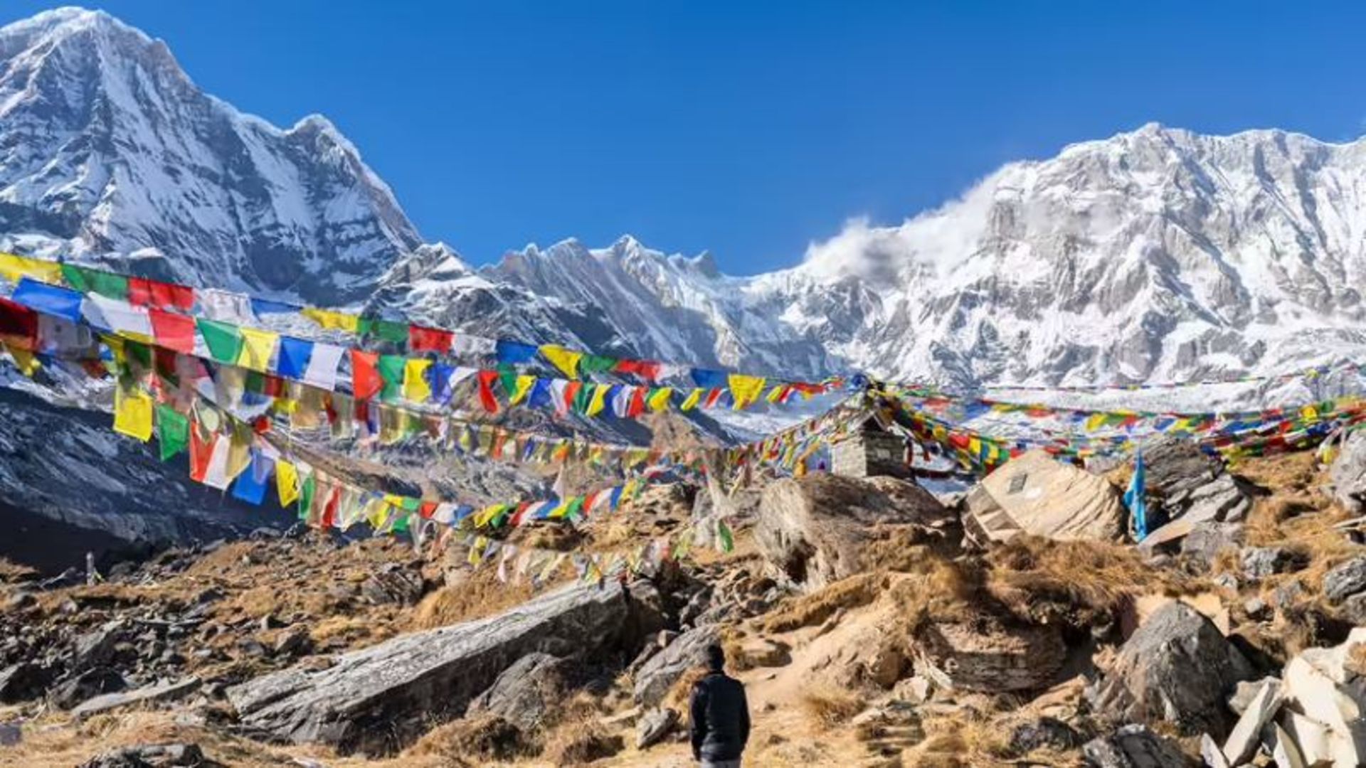 Snow Heights of the Annapurna Mountain