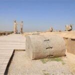 The remnants of the Persepolis structures