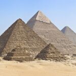 Pyramids of Egypt's Thirds in Giza