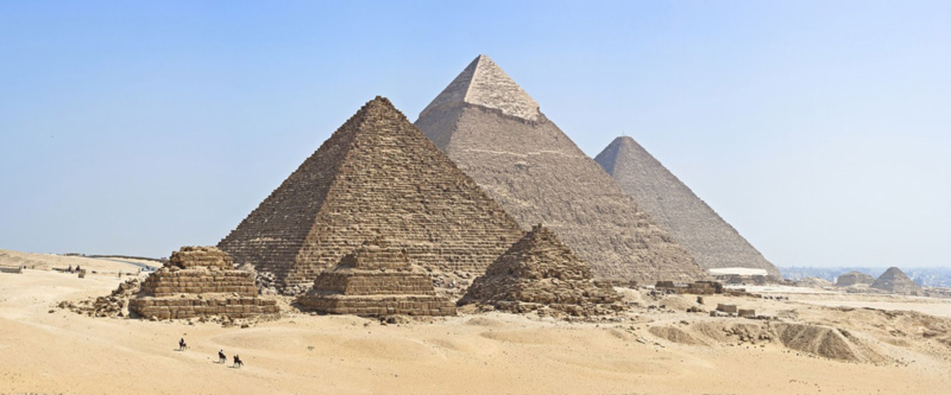 Pyramids of Egypt's Thirds in Giza