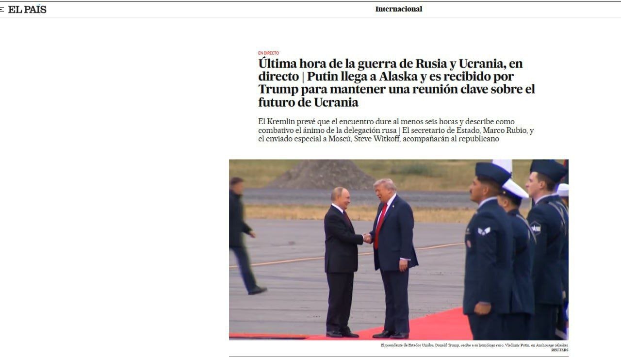 Visit Trump and Putin; The first headline of the world media