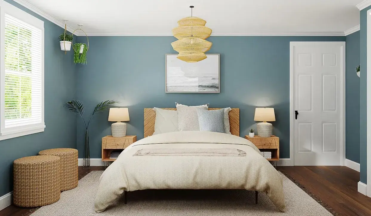 Blue for the bedroom