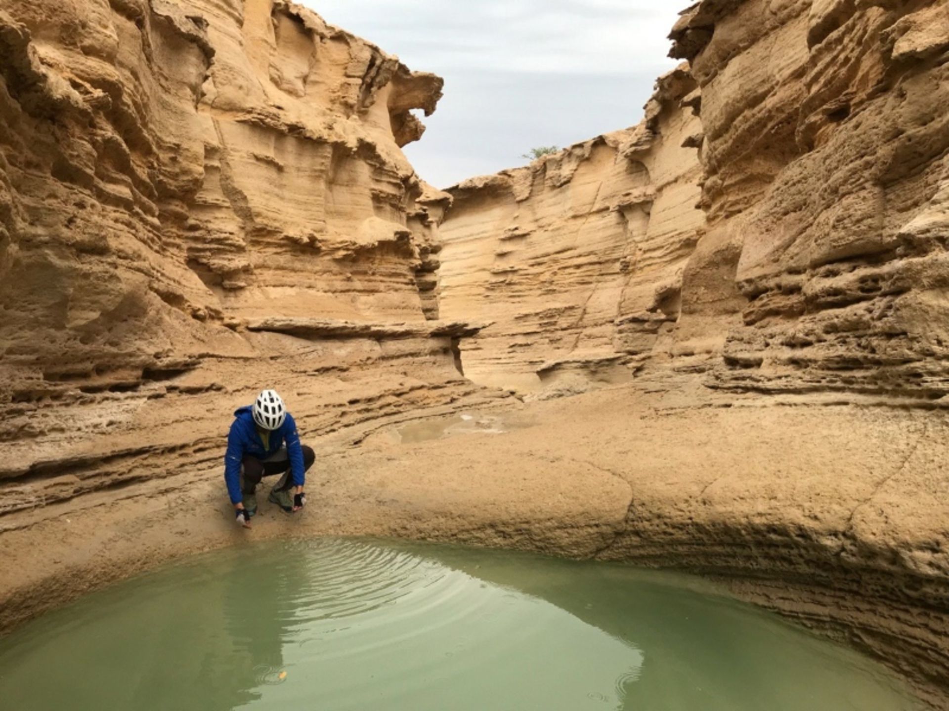 A man next to the Karian Dulab 