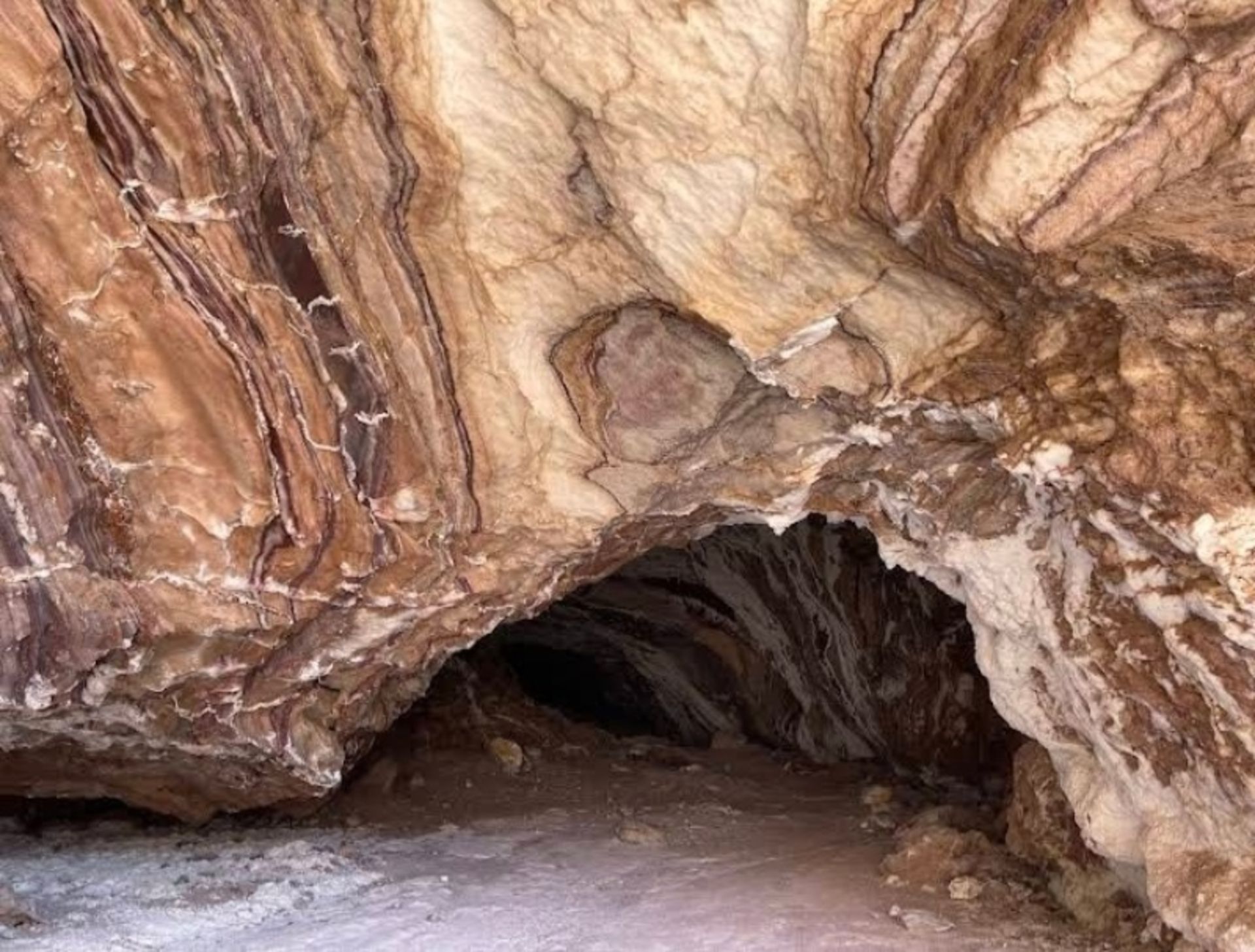 The erance to the salt cave in Qeshm Island