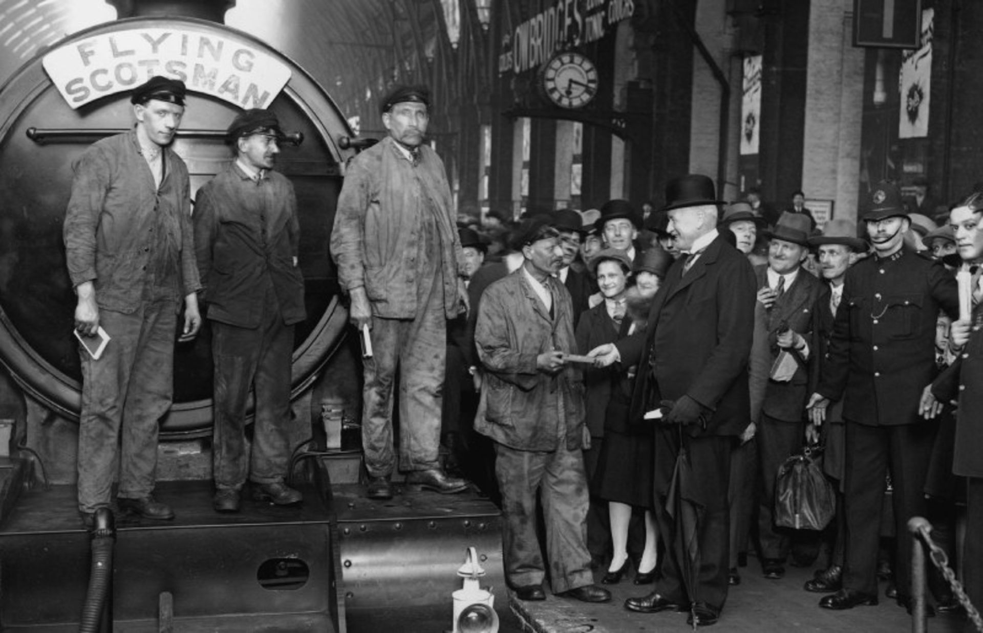 Appreciation of train personnel in the 1980s