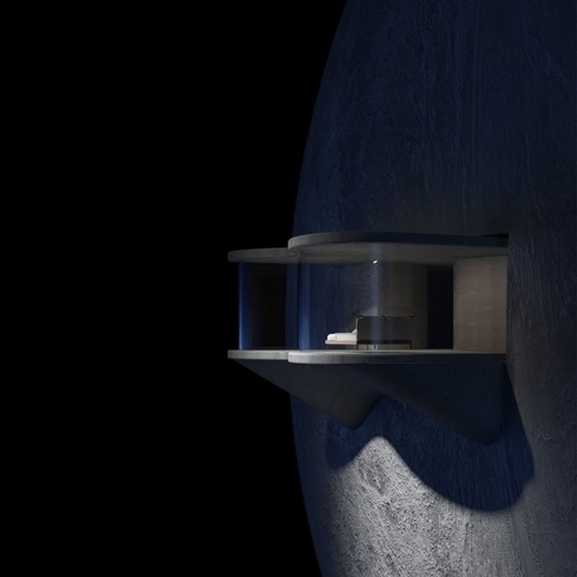 Illustration of the sofa in space