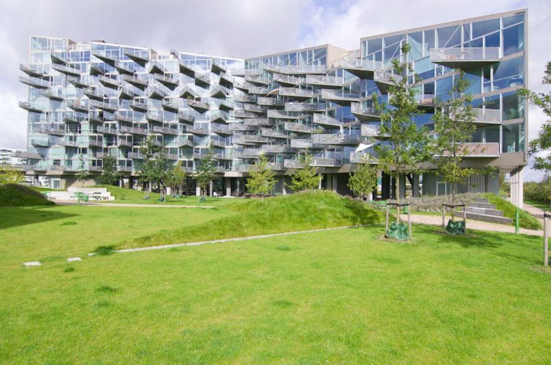 Exterior of my building in green space