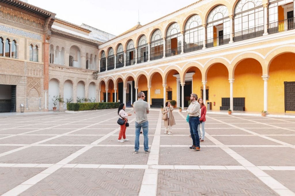 The outer space of the Alcazar Palace