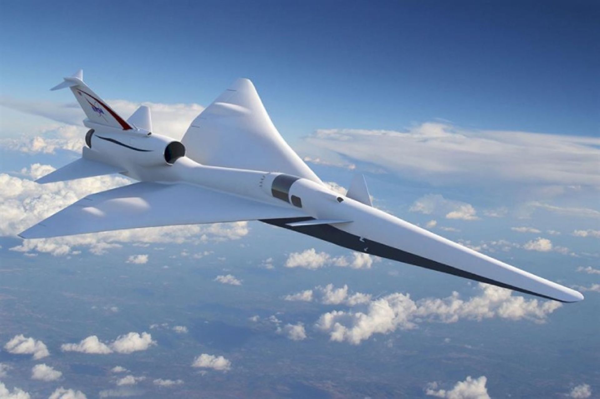 Ski aircraft in the sky