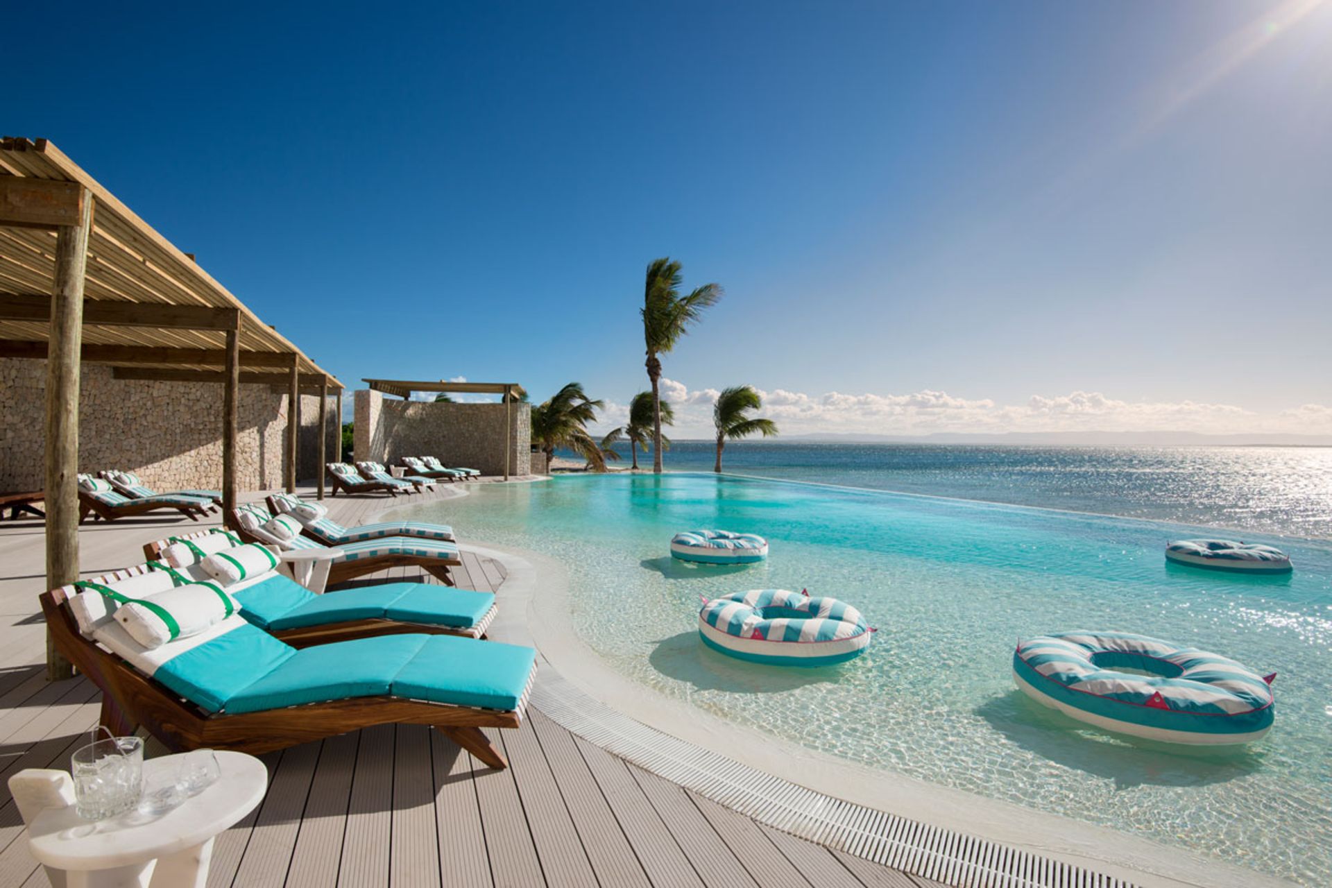 Miwana Hotel Pool and Beds