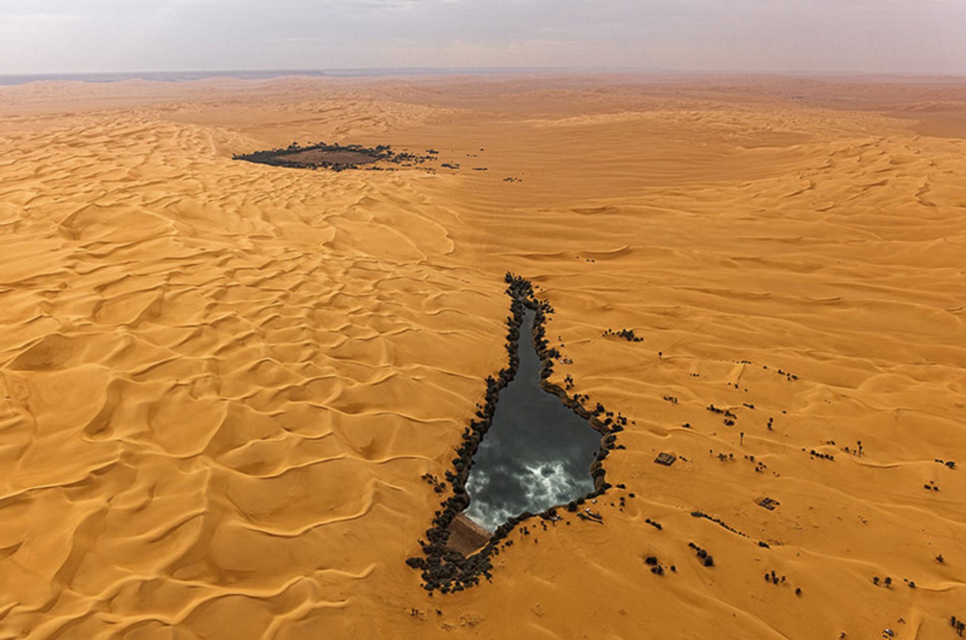 Desert ponds in Libya