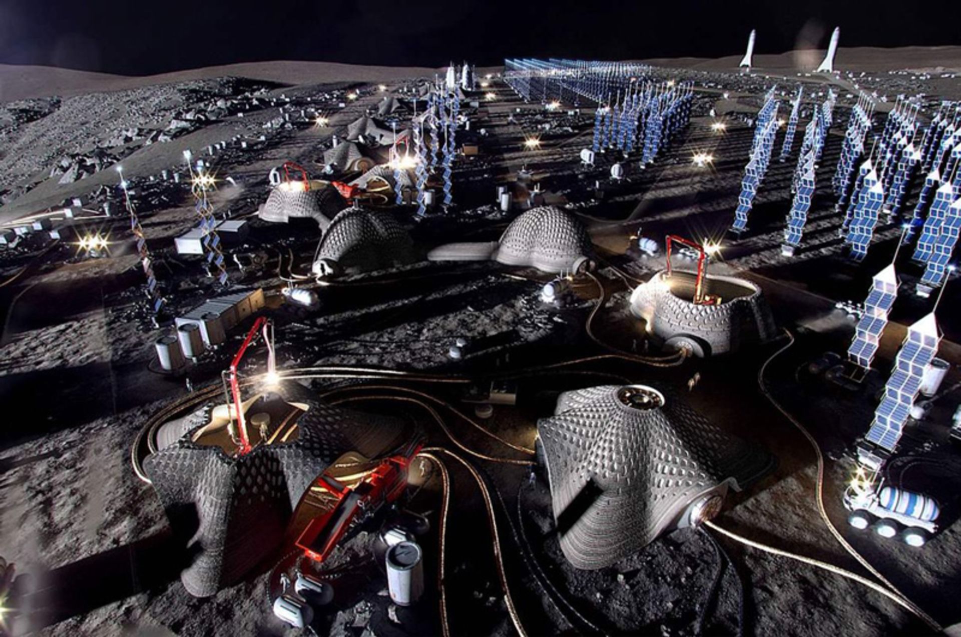 Aerial Photo of Mohly Village Structures