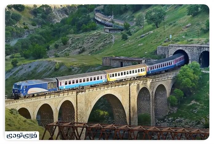 Tehran to other cities with train and aircraft
