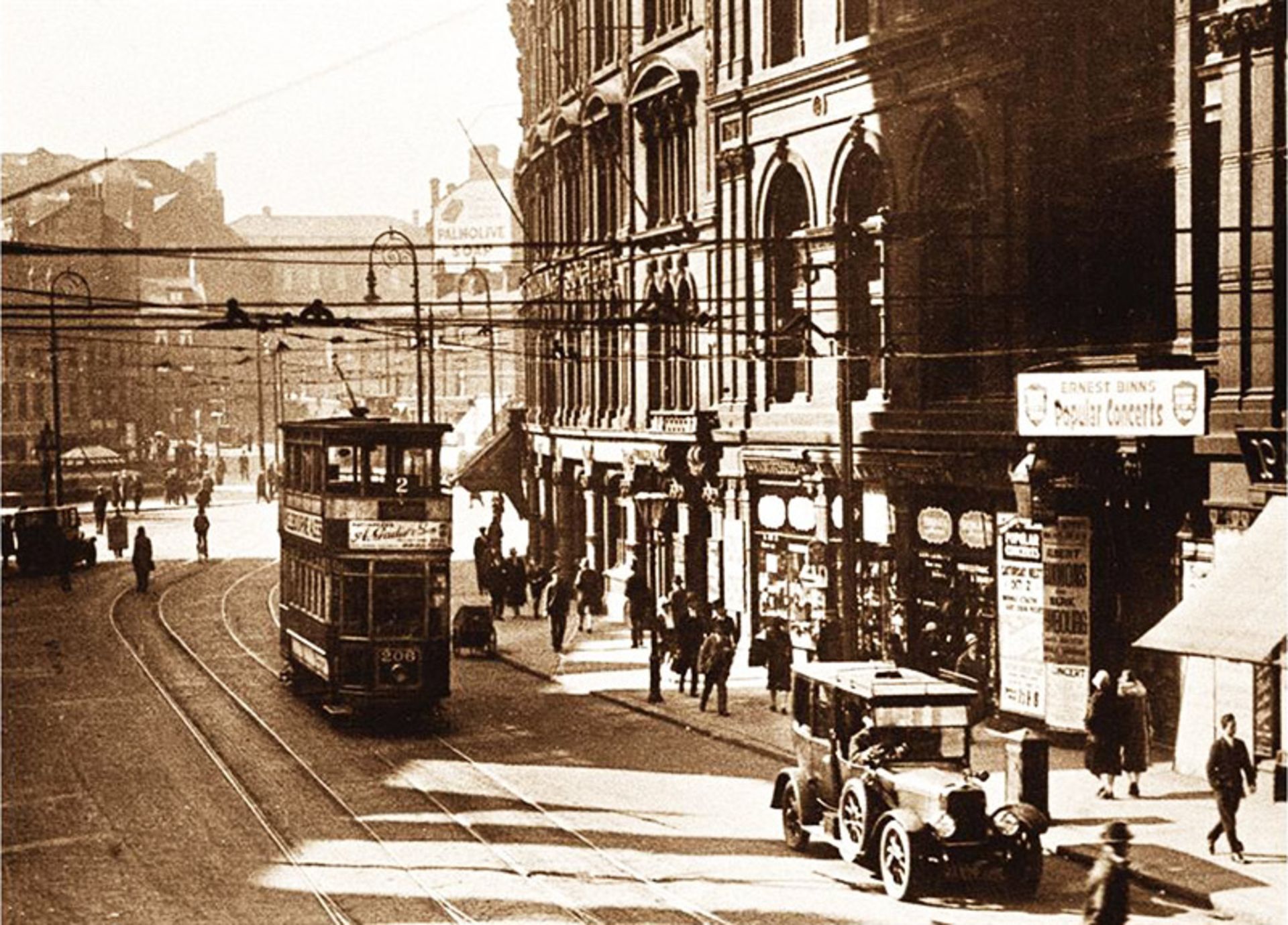 Classic cars on old Bradford Street, England