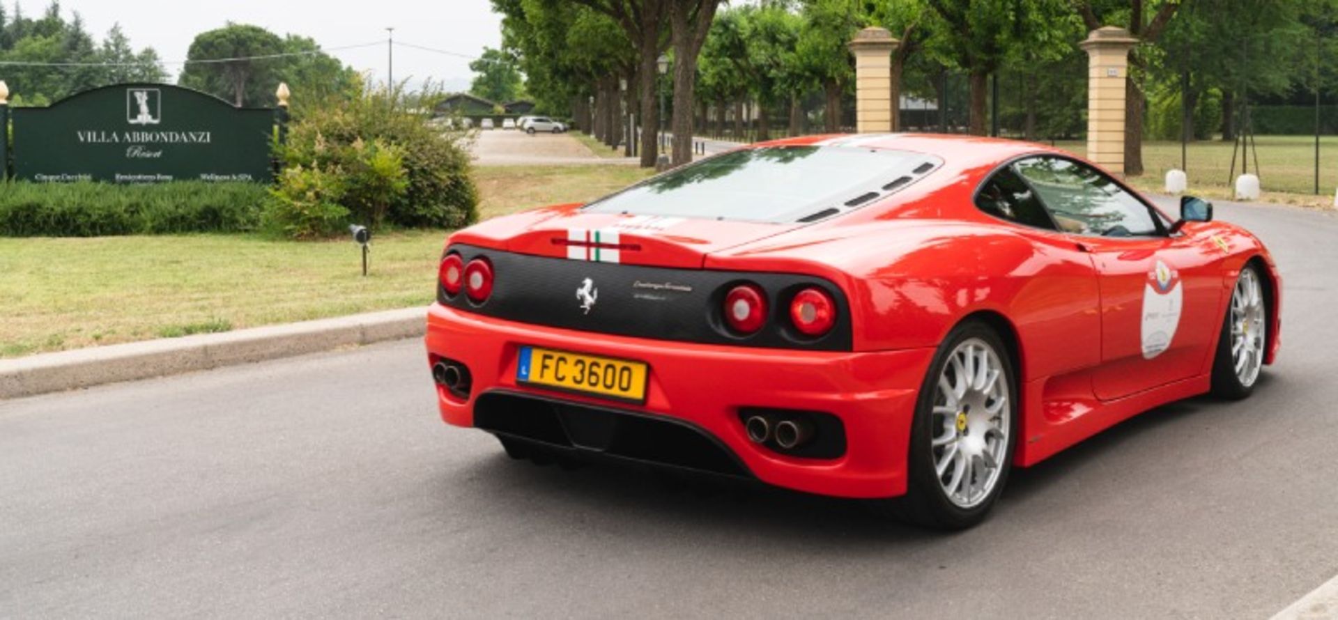 Red Ferrari Car in Italy